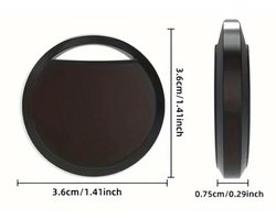 GPS Tag - Set Van 4 Stuks - Geschikt Voor (Airtag) iOS Apple iPhone "Find My" - Volgsysteem - Voor Auto's, Scooters, Fietsen, Rugzakken/Tassen, Sleutels en veel meer! - Zwart - 4 Stuks
