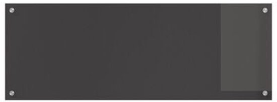 vidaXL - Cuisine - Dosseret - Gris foncé - 110 x 40 x 0,6 cm - Verre Glas