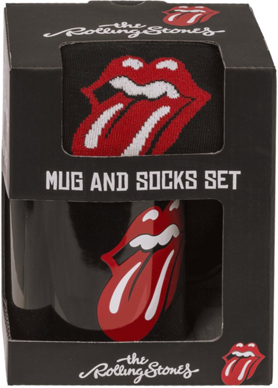 Coffret cadeau The Rolling Stones- mug et chaussettes - coffret cadeau - groupe de musique - coffret cadeau - mélomane