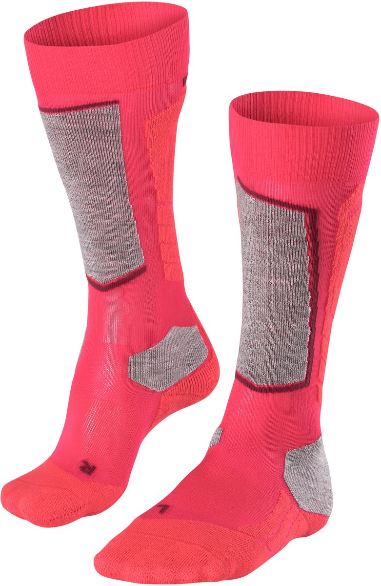 FALKE SK2 warm dik lyocell functioneel materiaal skisokken dames Rood