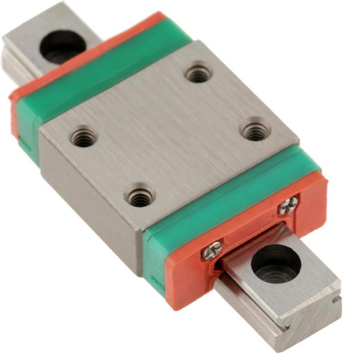 Mini lineaire schuif LWL7B - 7 mm breed met schuifblok (40 MM) - dragend staal