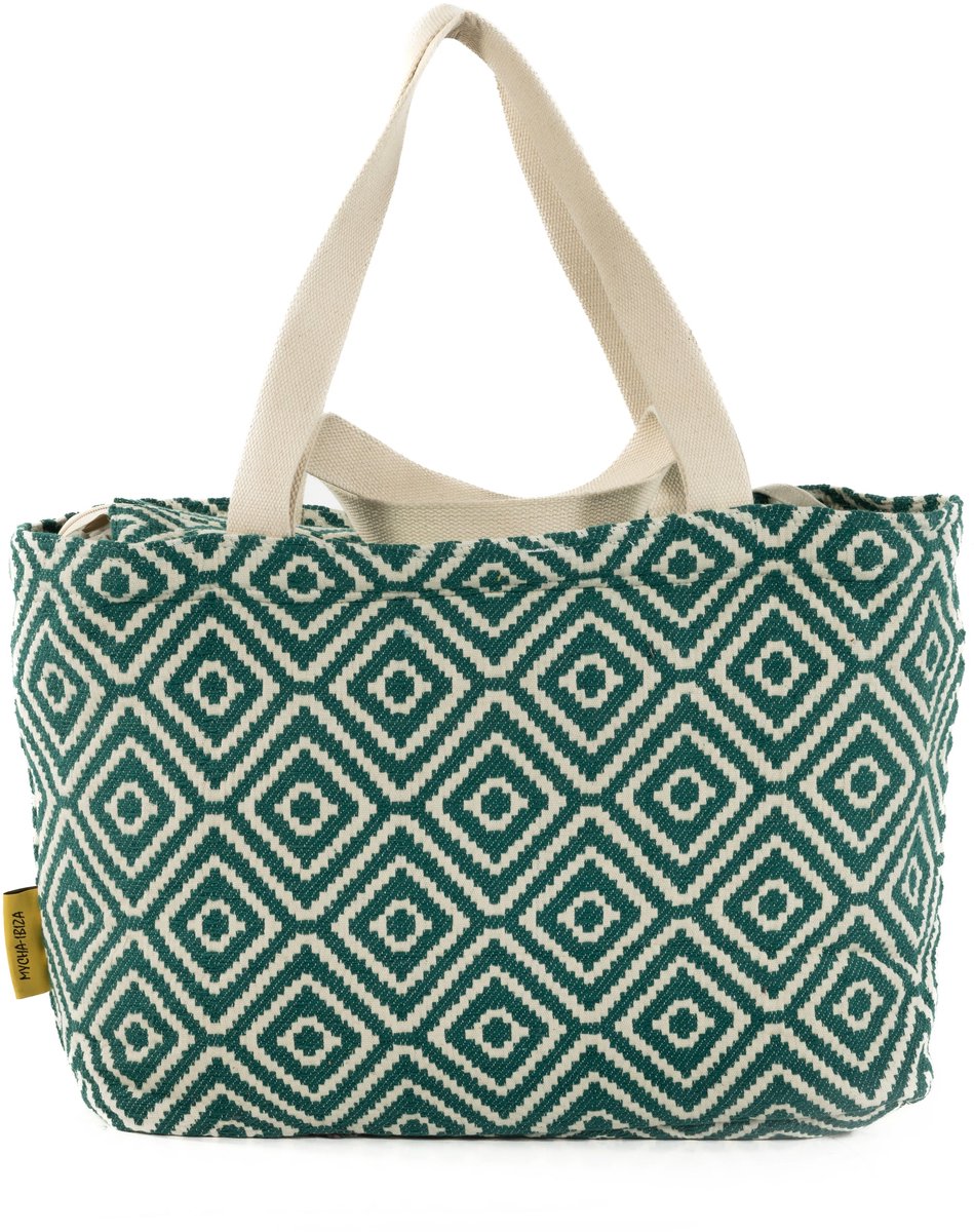 Mycha Ibiza - Strandtas - Groen - Myc26012