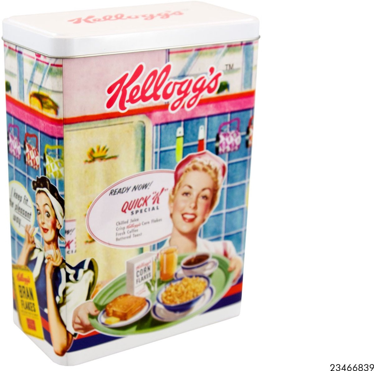 Kellogg's nostalgie voorraadblik van plaatstaal 18x10x24