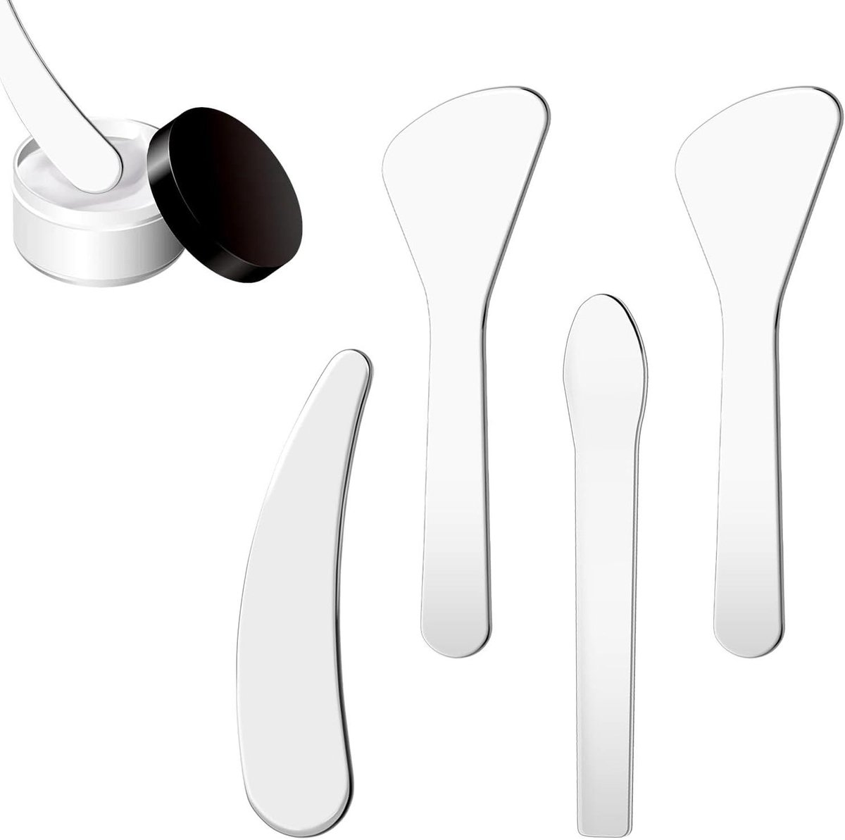 Kleine cosmeticaspatels - Set van 4 stuks