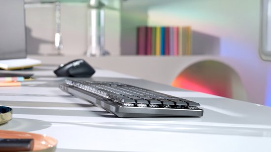 Logitech MX Mechanical - Draadloos mechanisch toetsenbord - Tactile - QWERTY ISO - Grijs