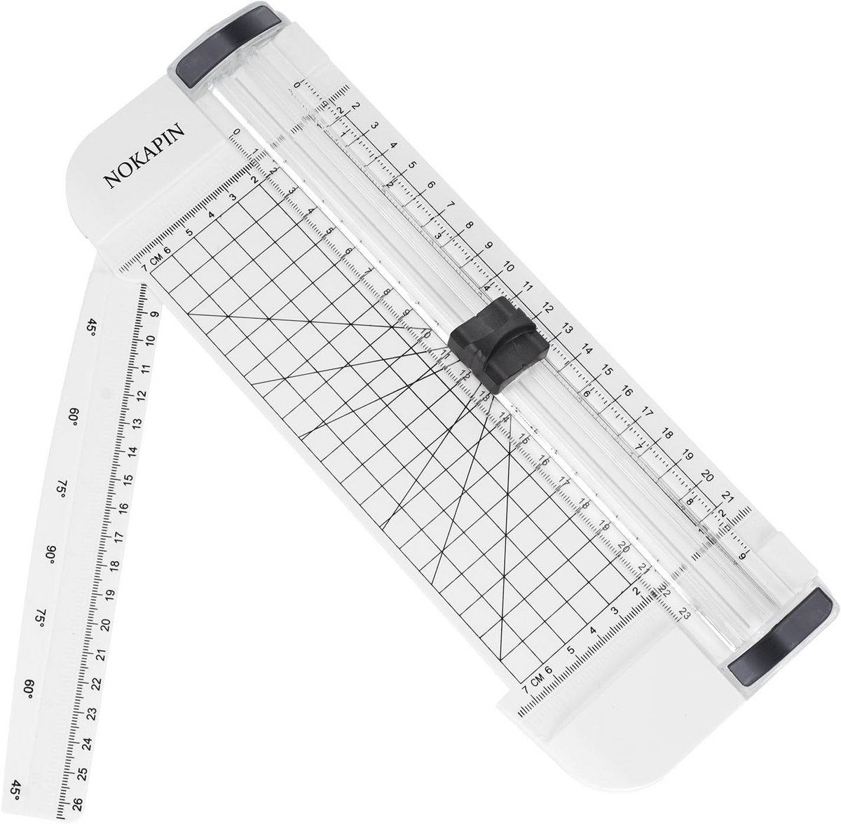 Draagbare Papiersnijder met Automatische Beveiliging en Zijliniaal - Snijmachine voor A4 A5 Papier en Cardstock