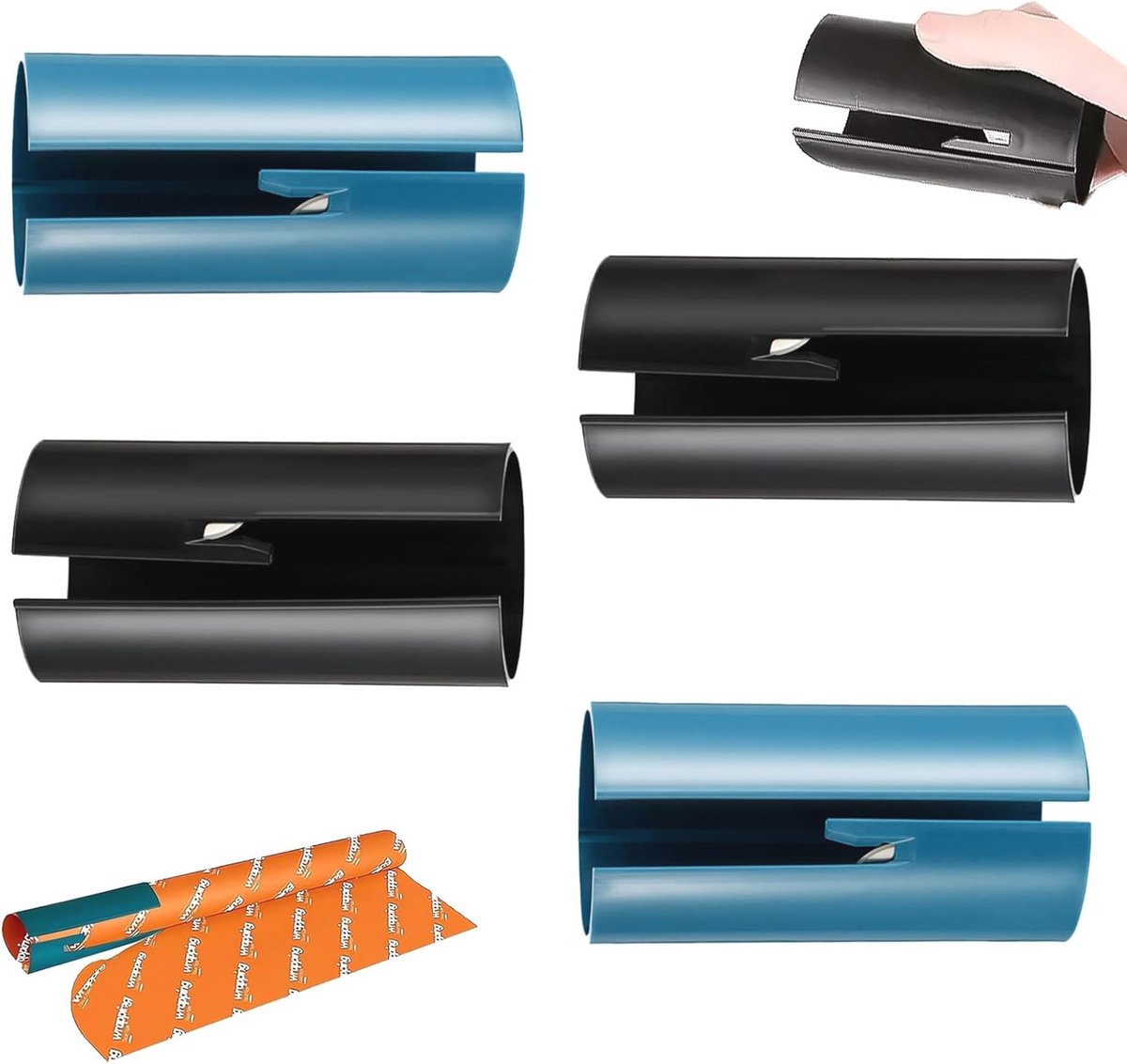 Mini Papiersnijder voor Cadeaupakketten - 4 Stuks - Voor Eenvoudig en Nauwkeurig Snijden van Cadeaupapier - Ideaal voor Feestdagen en Speciale Gelegenheden