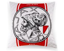 foto van Ajax-kussen wit rood wit