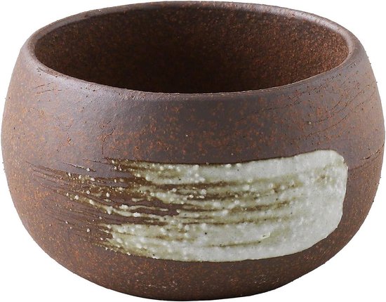 Wazakura Tokoname Serie Handgemaakte Waaiervorm Bonsai Pot met Afvoergaten – Keramiek, 174 mm – Made in Japan – Decoratieve Bloempot – Waaiervorm