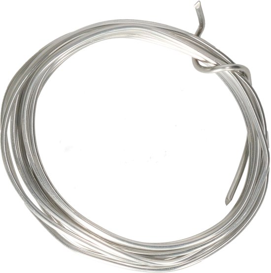50 m x 1 mm knutseldraad, draad voor het knutselen, sieradendraad, aluminiumdraad, binddraad, modelleerdraad, roestvrij voor het maken van sieraden, knutselwerk
