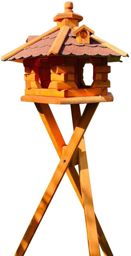 Mangeoire à oiseaux sur poteau JMZR® - Station d'alimentation pour oiseaux - Oiseaux d'extérieur