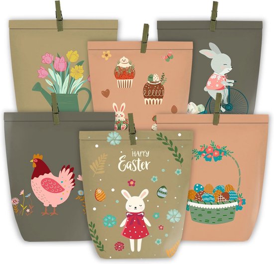 12 Pack Kerst Tote Gift Tassen Kerst Tote Tassen Met Handvatten Herbruikbare Niet-Geweven Grote