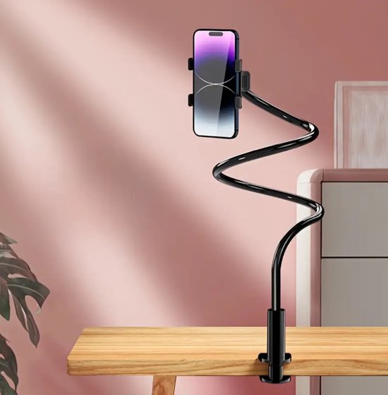 Smaler Mobiele telefoon koeler, USB oplaadbare 2-in-1 mobiele telefoonkoeler & telefoonstandaard | Draagbare, verstelbare, stille ventilator en mobiele telefoonhouder met led-licht, zwart