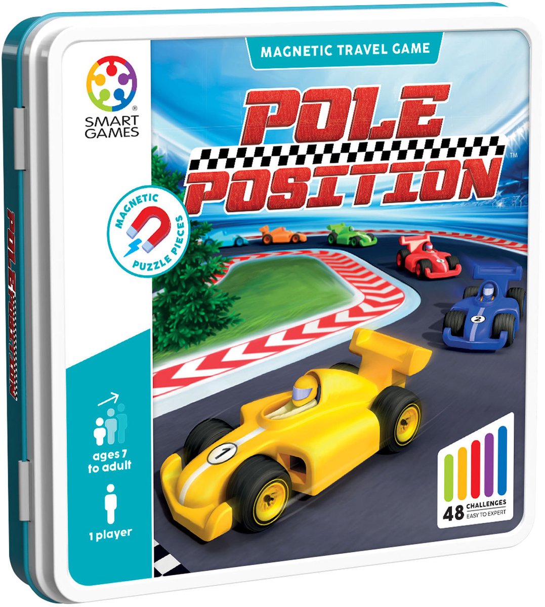SmartGames - Pole Position - IQ spel - Magnetisch reisspel 7+