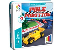SmartGames Pole Position - Magnetisch 3D Race Denkspel - 48 Educatieve Circuit Uitdagingen - Compact Reisspel & Solospel - Vanaf 5 Jaar