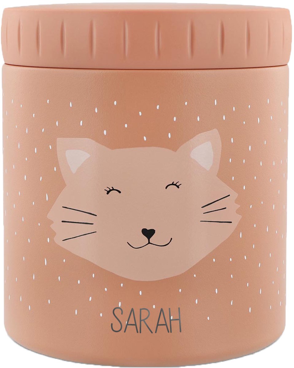 Studio Balune Gepersonaliseerde Isothermische lunchpot 500 ml - Mrs. Cat