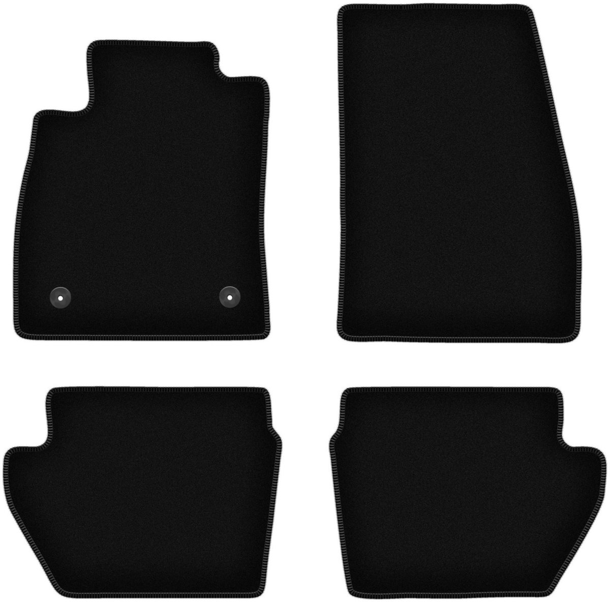 BASIC zwarte velours matten voor: Ford Puma II crossover (2017-)