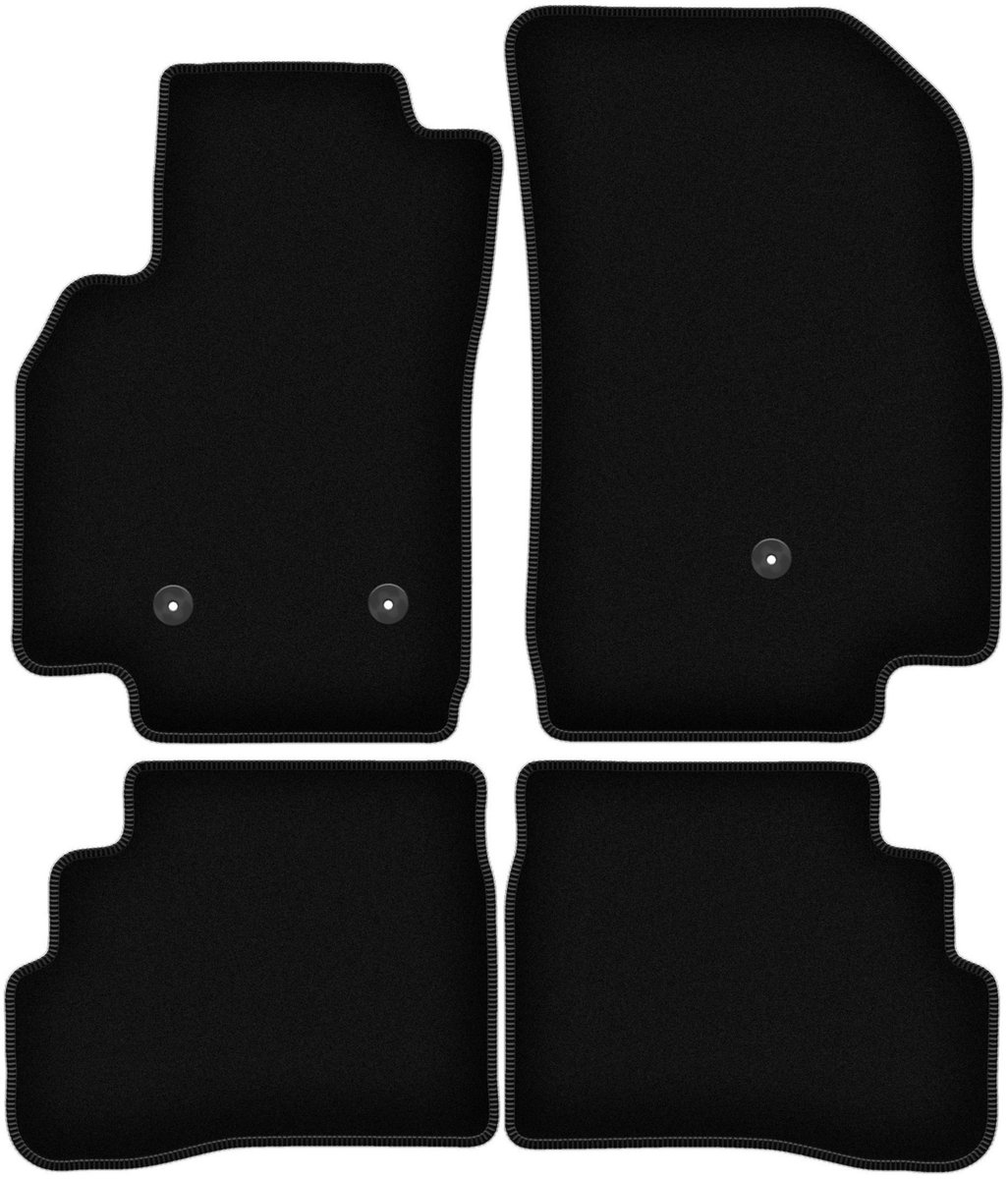 BASIC zwarte veloursmatten voor: Opel Karl hatchback (2015-)