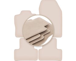 PREMIUM beige vloermatten voor: DS. 4 E-Teanse PlugIn Hybride 2021-