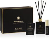 Cadeaupakket | Riverdale | Geurstokjes, Geurkaars & Spray | Boutique small | Geschenkset | Forest & Patchouli