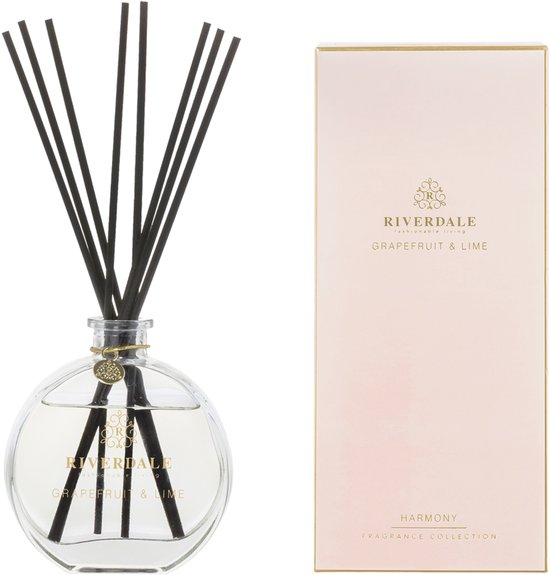 Foto: Boutique geurstokjes grapefruit lime 90ml roze