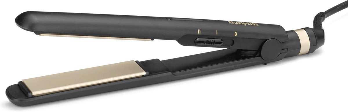 Keramische Stijltang met Multi-Voltage en Hittebestendige Mat - 2 Temperatuurinstellingen 200°C - 230°C, Zwart