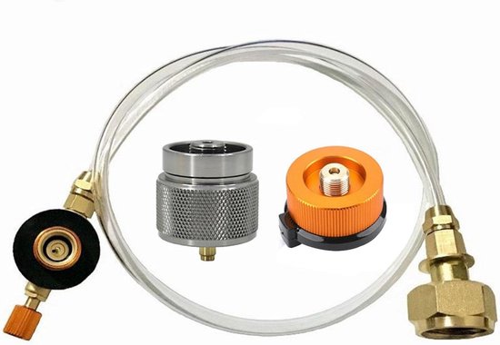 Times Mark Camping Gaz Adapter - Messing Gasadapter Für 907, 904, 901 Zylinder | Mit Schnellspanner