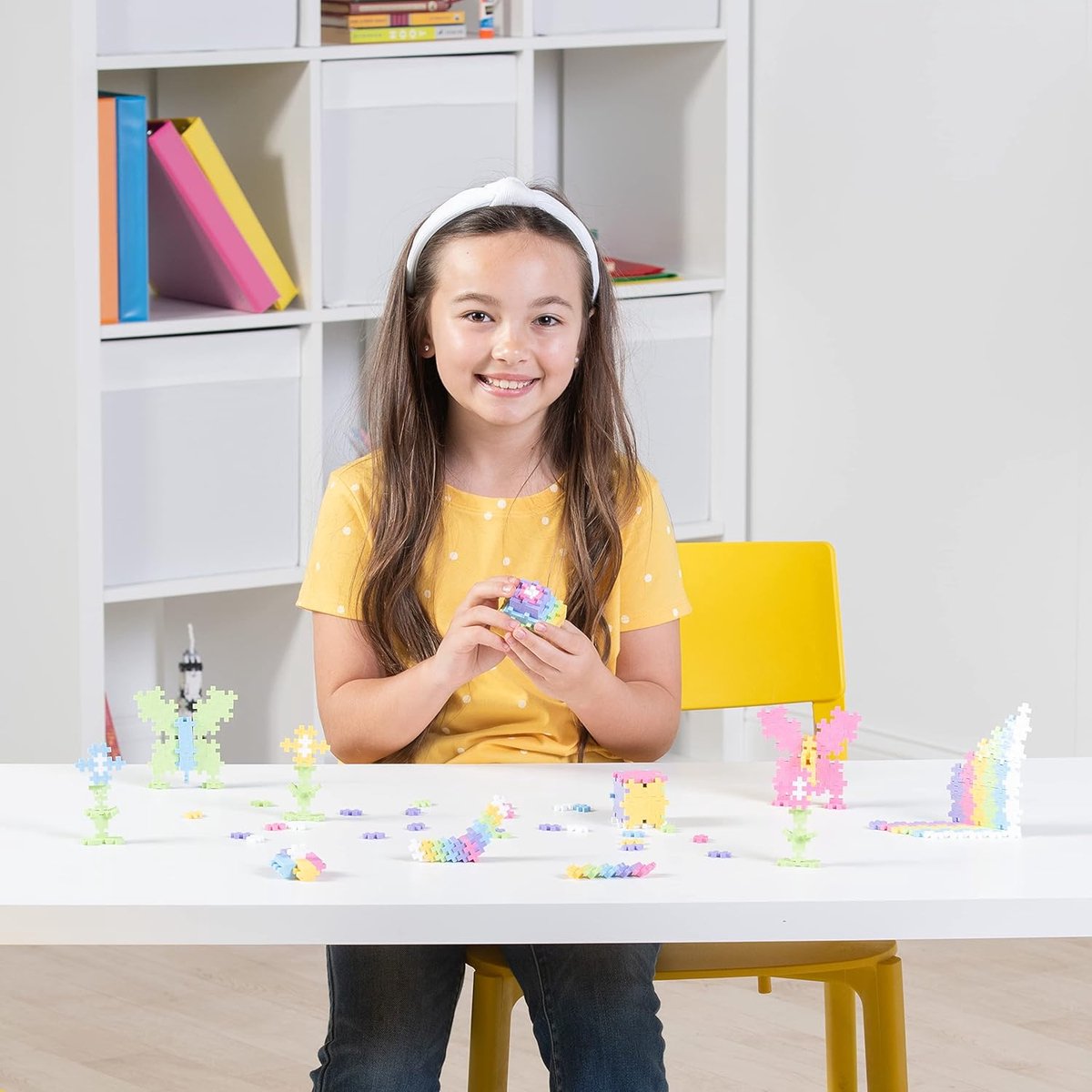 Plus-Plus Basic Pastel Paars 600 delige bouwset - 3312 - Bouwspeelgoed - Constructiespeelgoed - Set met bouwstenen - Vanaf 5 jaar — afbeelding 5