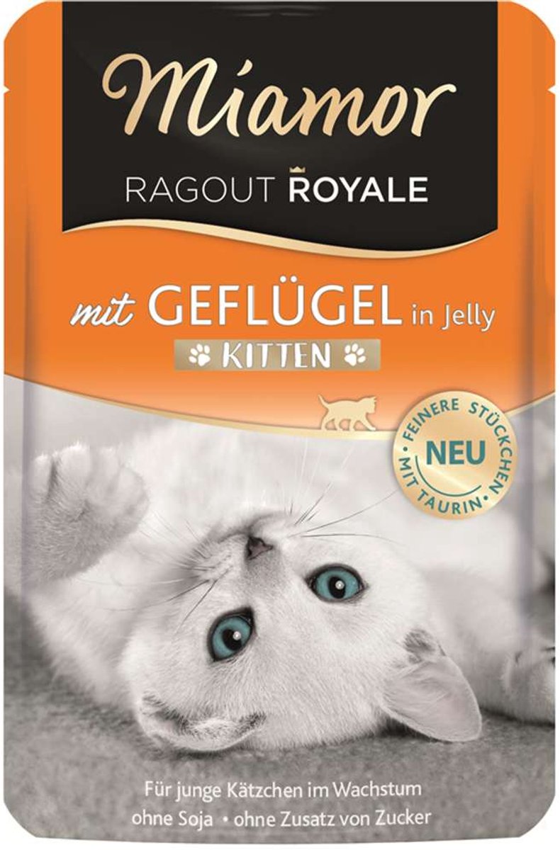 Miamor Miamor - Ragout Royale Pouch Kitten 22x100g - Gevogelte
