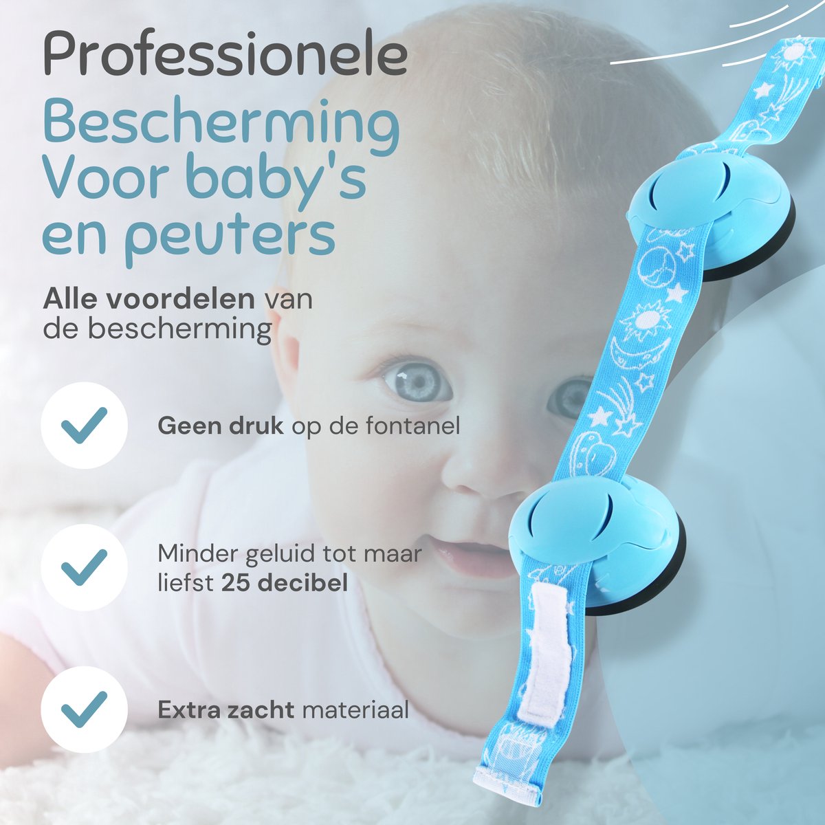 Menz Goods Gehoorbescherming Baby, Peuter en Kinderen Oorkappen Gehoorbeschermer bol