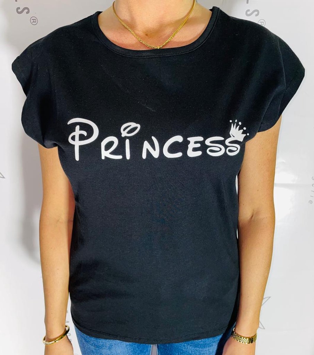 T-shirt Princess Zwart M