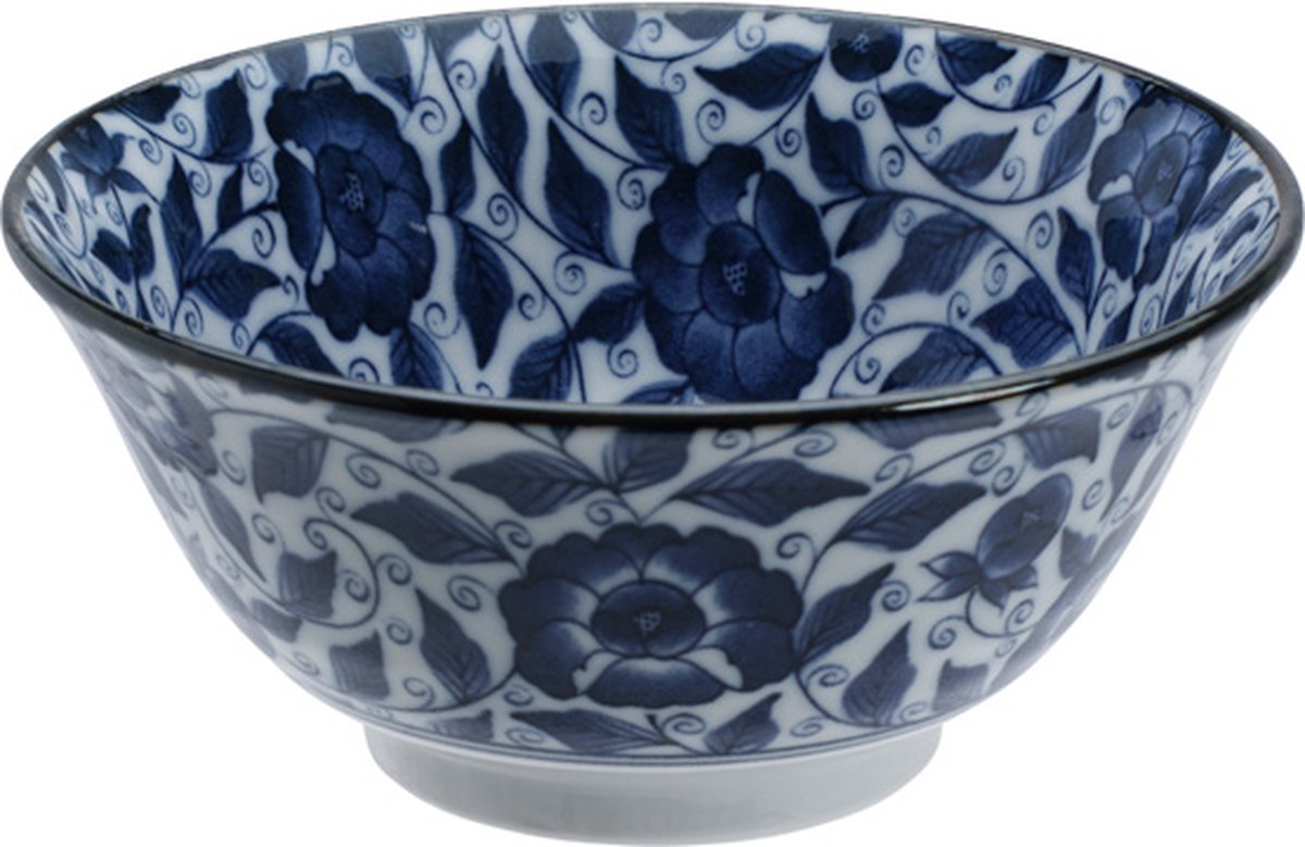 Tokyo Design Studio - Mixed Bowls - Koimari Botan - 14.8x6.8cm 550ml