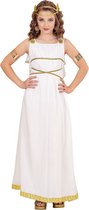 Widmann - Griekse & Romeinse Oudheid Kostuum - Griekse Godin Angelica - Meisje - Wit / Beige - Maat 128 - Carnavalskleding - Verkleedkleding