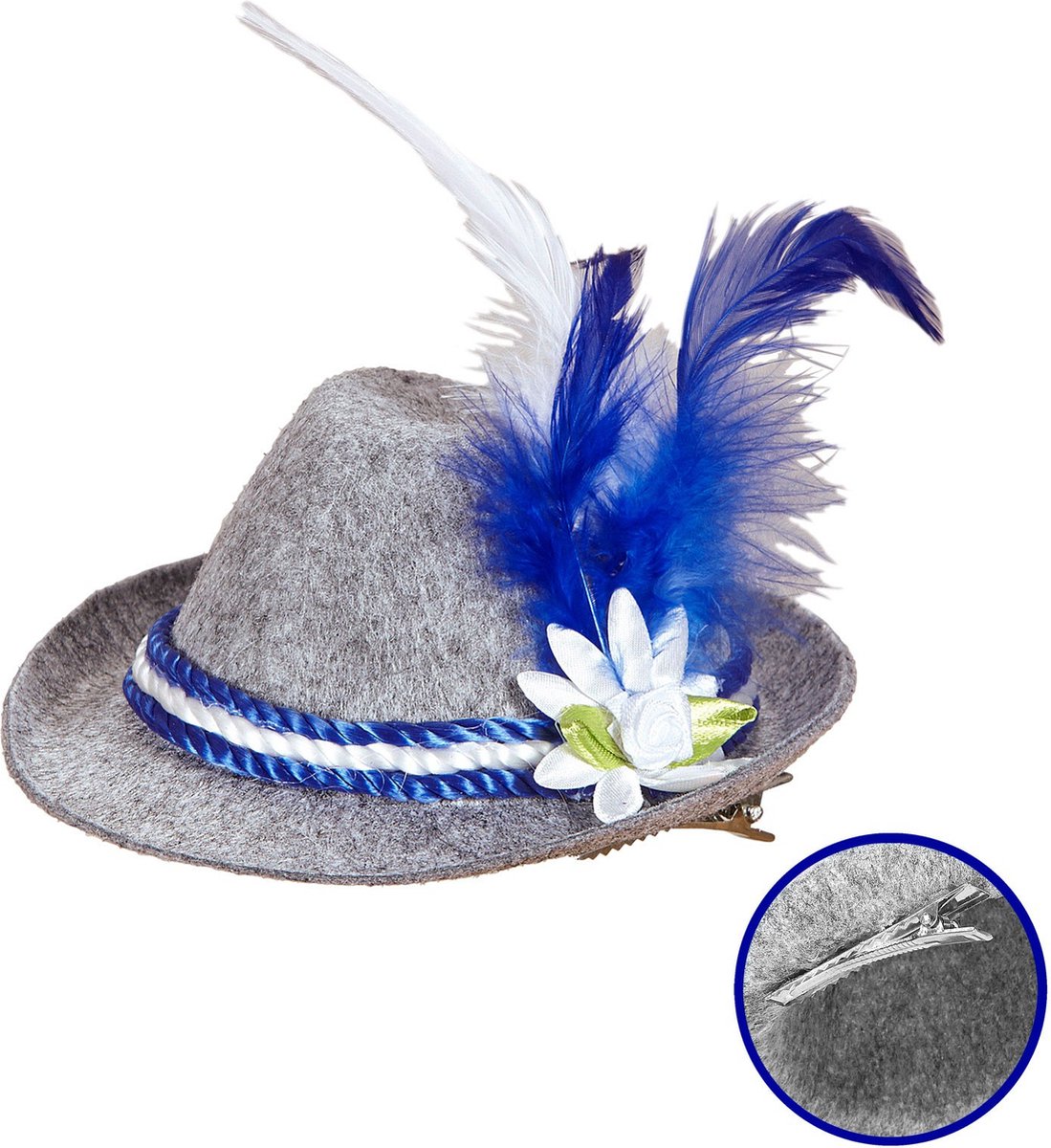 Mini Beierse hoedjes in blauw