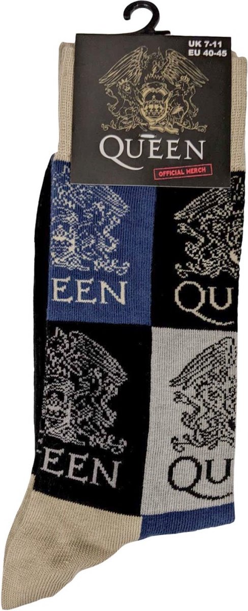 Queen - Crest Blocks Sokken - EU 40-45 - Multicolours