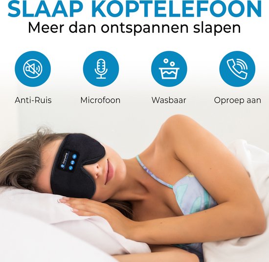 Casque Masque de sommeil Bluetooth 3D pour masque pour les yeux - Enceintes  Bluetooth ultra plats - 100