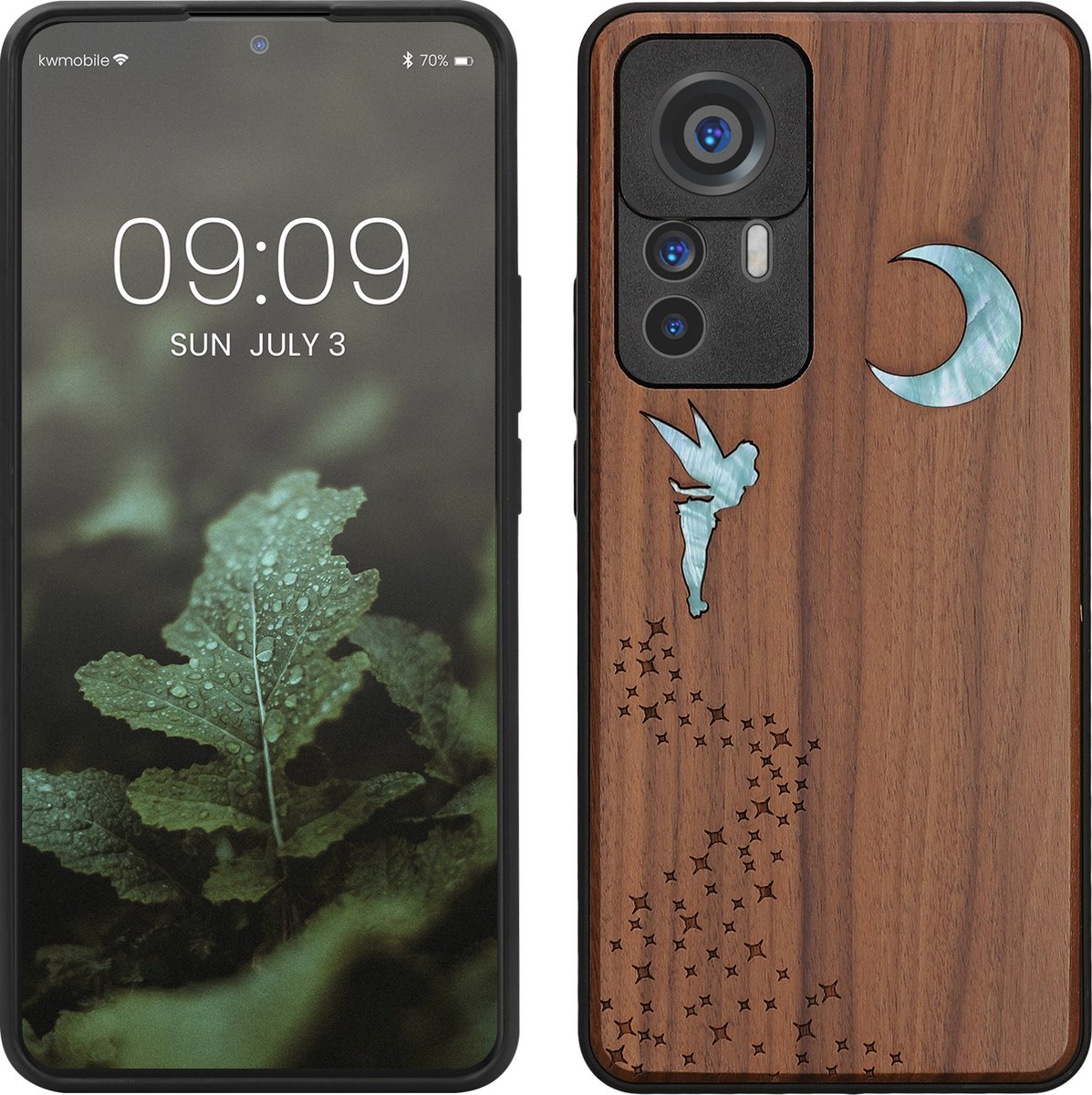 Dedux Coque Pour Xiaomi 12T / 12T Pro, Clear View Etui à Rabat