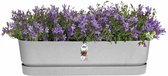 Elho Greenville Trough Long 70 - Plantenbak voor Buiten - 100% Gerecycled Plastic - L79.0 x B19.5 x H18.5 cm - Living Concrete