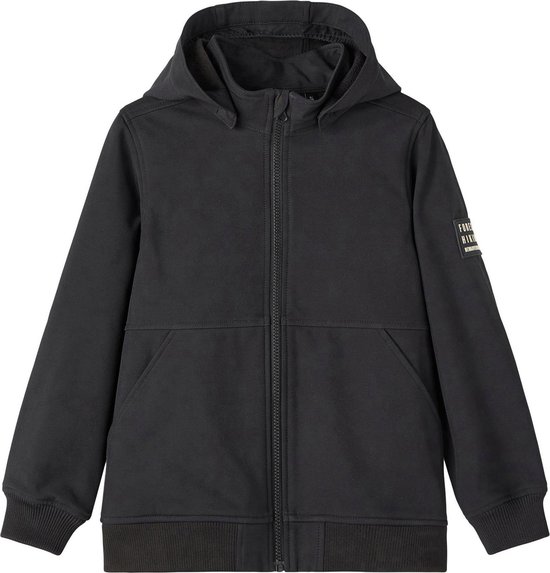 name it NKMALFA JACKET BADGE FO NOOS Jongens Jas - Black_ - Maat 146