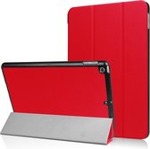 Tri-Fold Book Case met Wake/Sleep - Geschikt voor iPad 9.7 (2017/2018) Hoesje - Rood