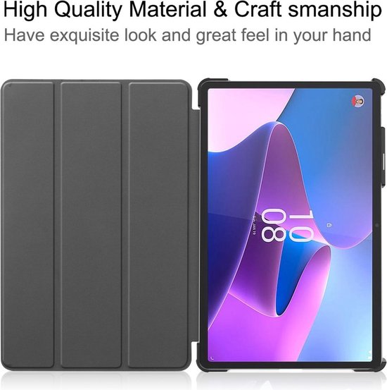 Étui Lenovo Tab P11 Pro Gen 2 - Étui livre à trois volets avec réveil/ Sleep - Grijs