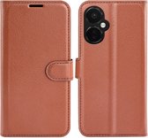 Coverup Hoesje - Geschikt voor OnePlus Nord CE 3 Lite 5G Hoesje - Coverup Book Case - Bruin
