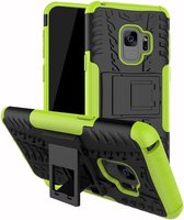 Coverup Rugged Kickstand Back Cover - Geschikt voor Samsung Galaxy S9 Hoesje - Groen