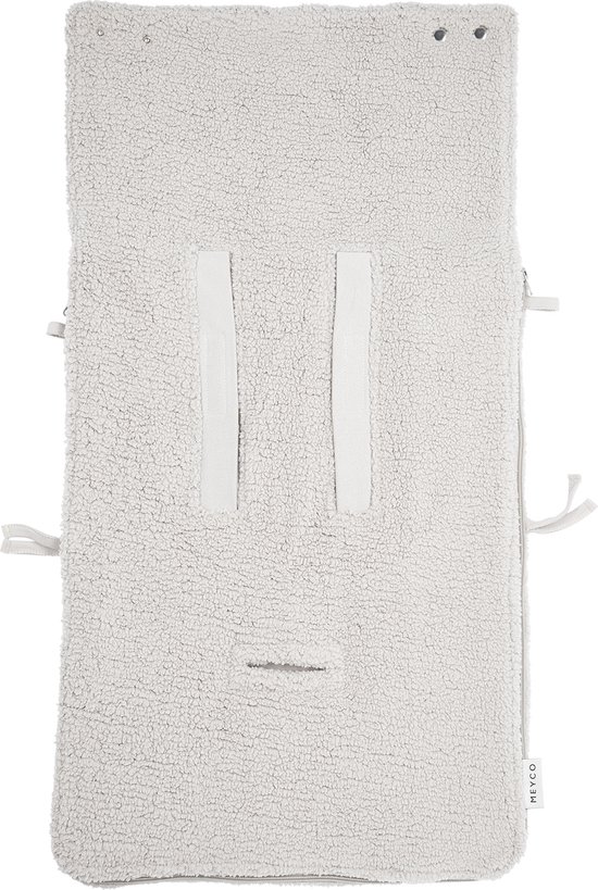 Meyco Baby Teddy voetenzak - greige - 40x82cm — afbeelding 2