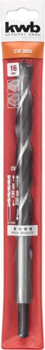 kwb 511816 Hout-spiraalboor 1 stuks 16 mm Gezamenlijke lengte 250 mm 1 stuk(s)