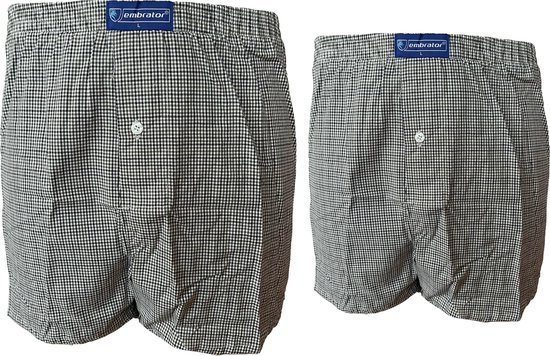 Embrator mannen Boxershorts 2-stuks geruit maat 3XL