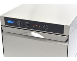 Horeca Vaatwasser - 40 x 40 cm - met Afvoer-, Glansspoel- en Zeeppomp - 230V