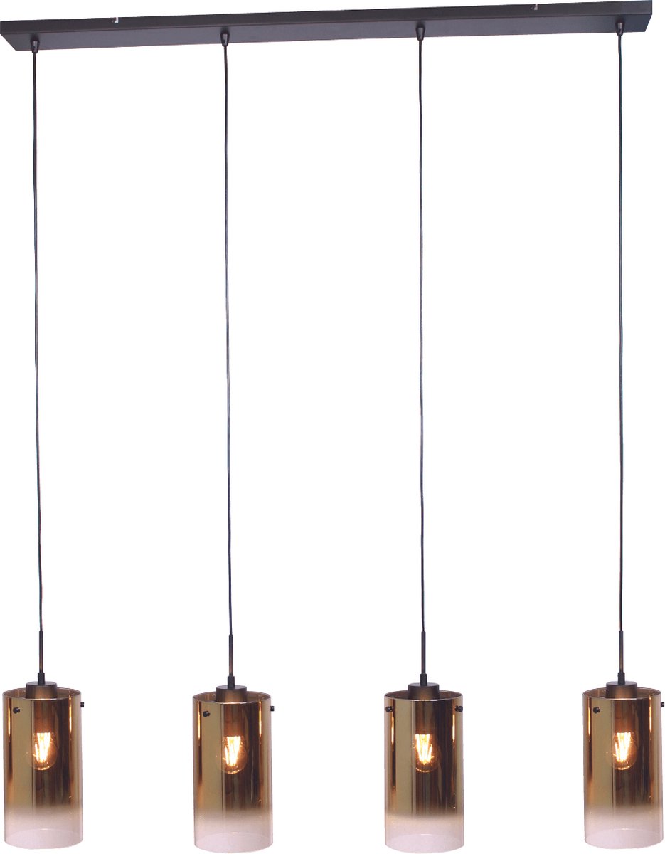 Jalama hanglamp glas goud 4L 120 cm