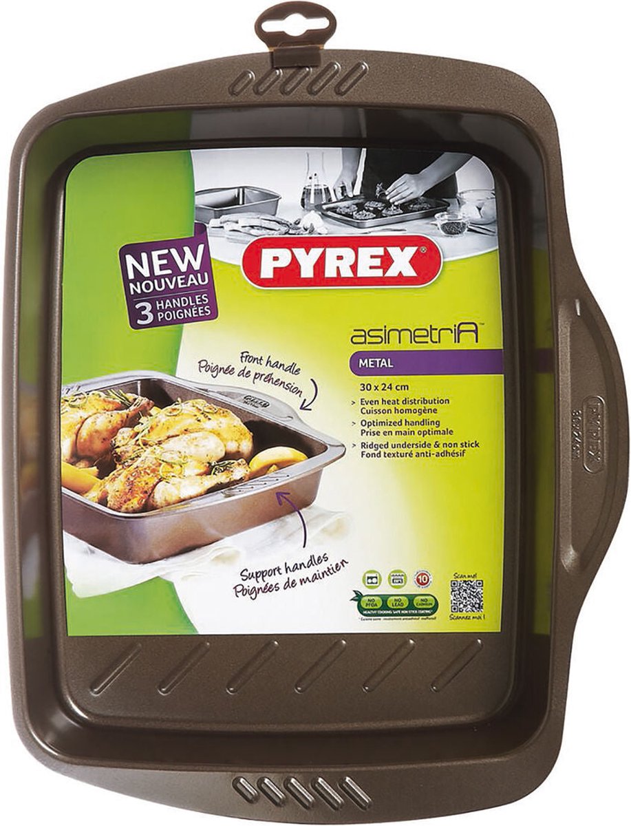 PYREX - MAGIC - Plat à four rectangulaire en métal 30*23m - Cdiscount Maison