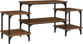 vidaXL - Tv-meubel - 117x35x52 - cm - bewerkt - hout - bruin - eikenkleur